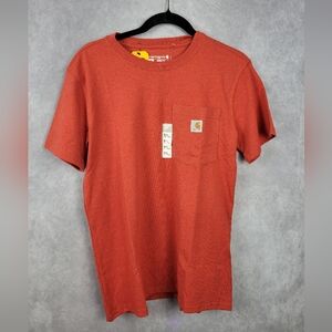Carhartt Women's S 4_6 Force Relaxed Fit Cotton Midweight Pocket T-Shirt Orange‎